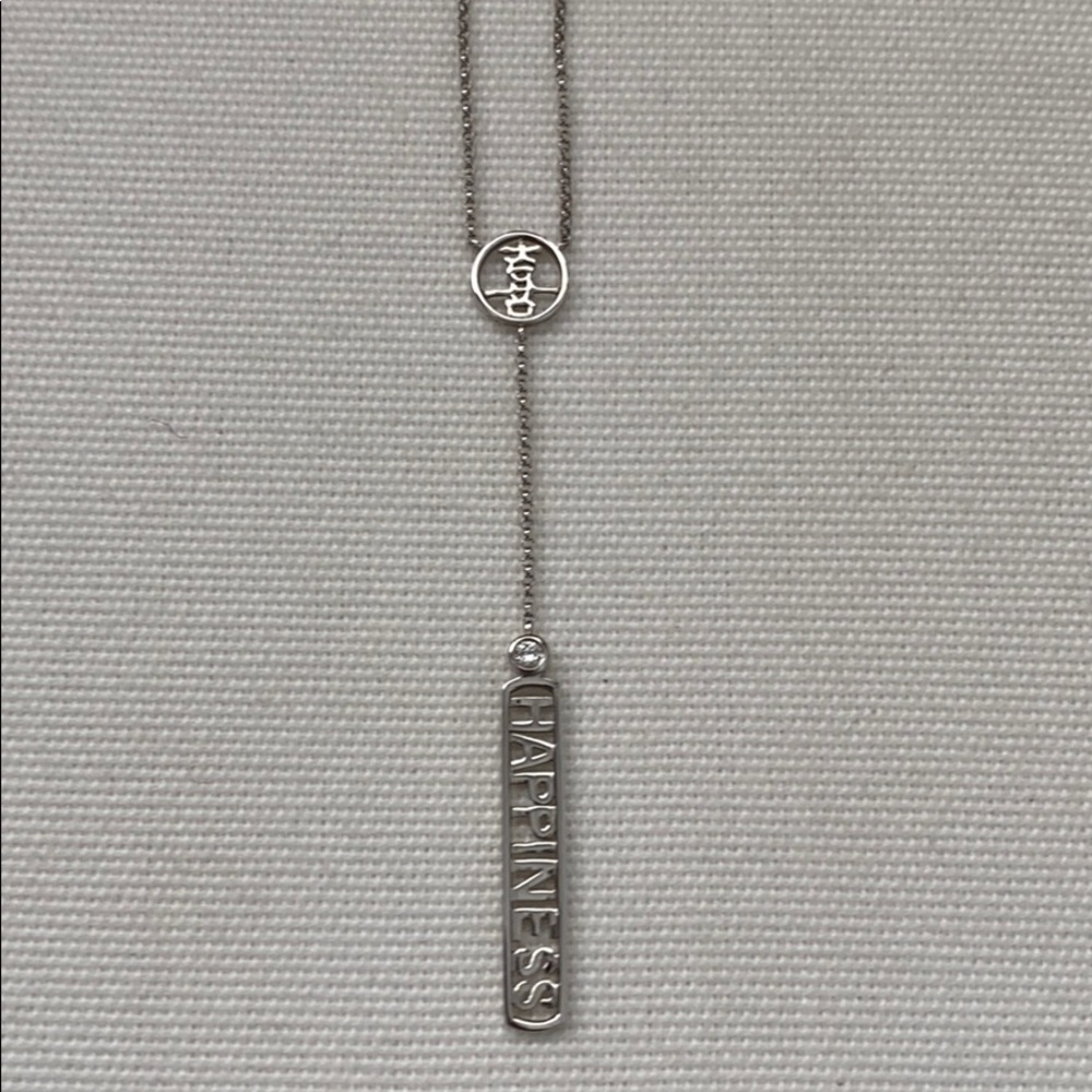 M2 by Mary Margrill White Gold Happiness SKIPPYDIGGY Necklace